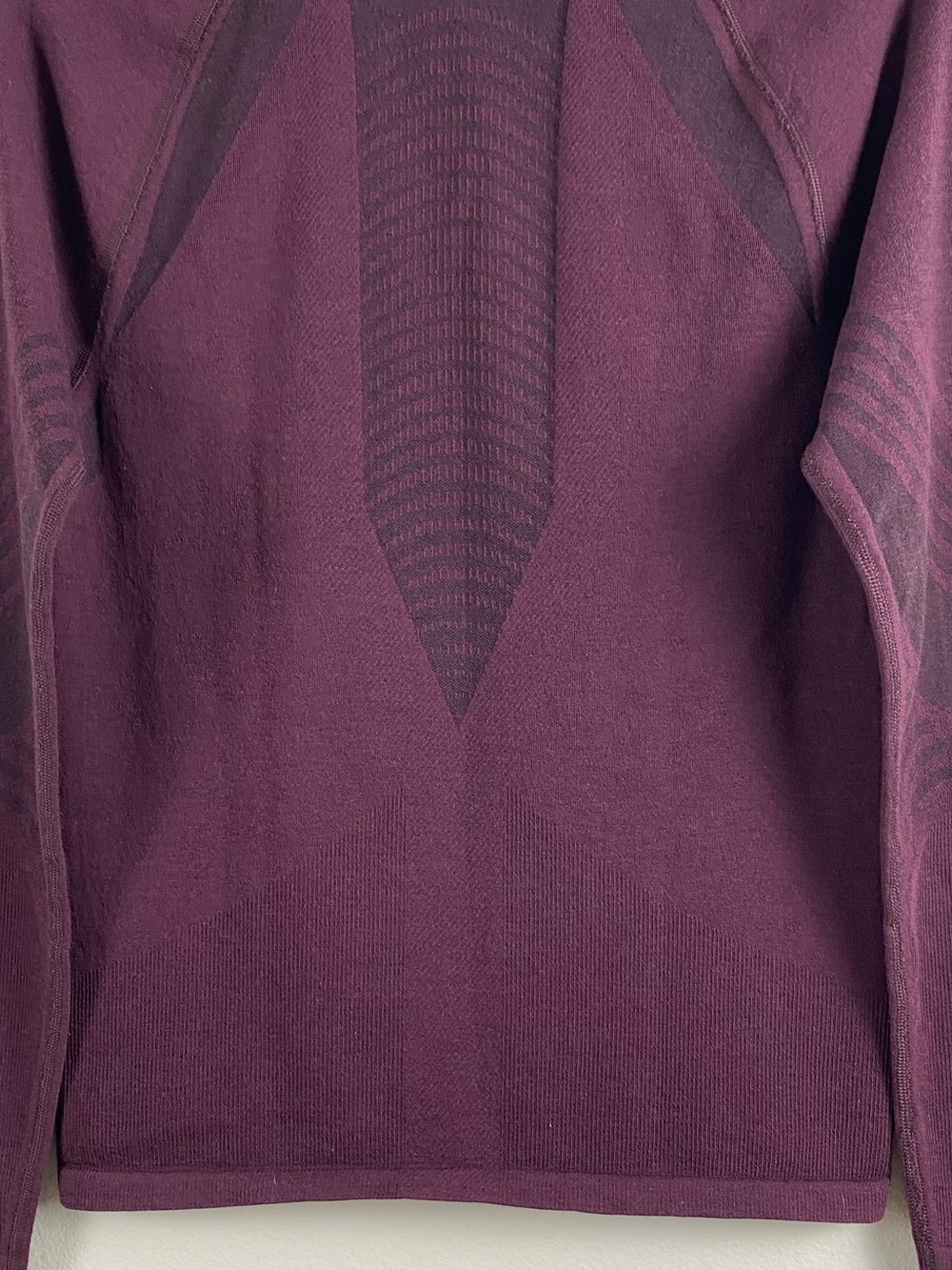 Smartwool Intraknit Active Base Layer Long Sleeve Top | Eggplant/Black - Picture 6 of 16